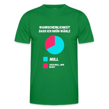 Grüne Demo Politik Wählen grundrechte freiheit - Männer Funktions-T-Shirt - Kelly Green - Vorne - AI Model Male 178 dark (178cm)