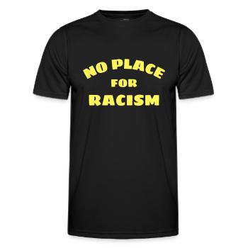 Racism human rights anti-ensity - Men's Functional T-Shirt - black - Front - AI Model Male 178 dark (178cm)