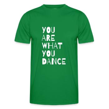 dance - Men's Functional T-Shirt - kelly green - Front - AI Model Male 178 dark (178cm)