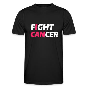 Fight Cancer Cancer Hospital Chemo Therapy - Men's Functional T-Shirt - black - Front - AI Model Male 178 dark (178cm)