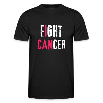 Fight Cancer Cancer Hospital Chemo Therapy - Men's Functional T-Shirt - black - Front - AI Model Male 178 dark (178cm)