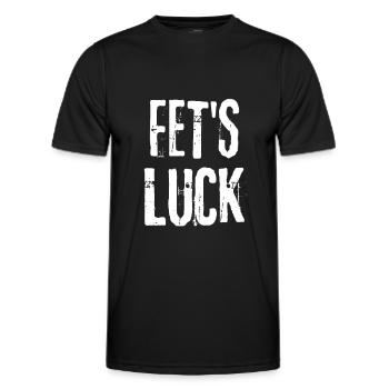FETS LUCK Twisted Words Lustiger Spruch - Männer Funktions-T-Shirt - Schwarz - Vorne - AI Model Male 178 dark (178cm)