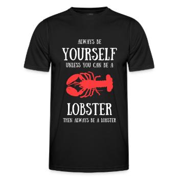crab lobster cadeau de crustacé de mer naturel - T-shirt sport Homme - noir - Devant - AI Model Male 178 dark (178cm)
