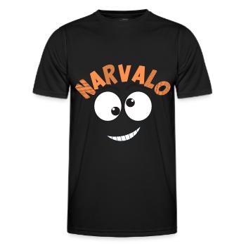 narvalo - T-shirt sport Homme - noir - Devant - AI Model Male 178 dark (178cm)
