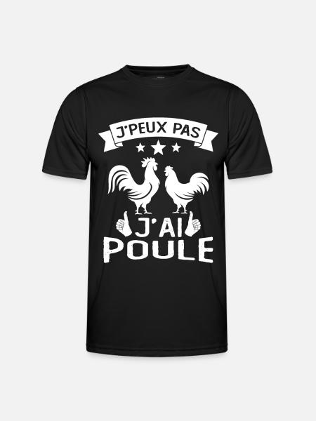 I Can't I Have Hen - Men's Functional T-Shirt - black
