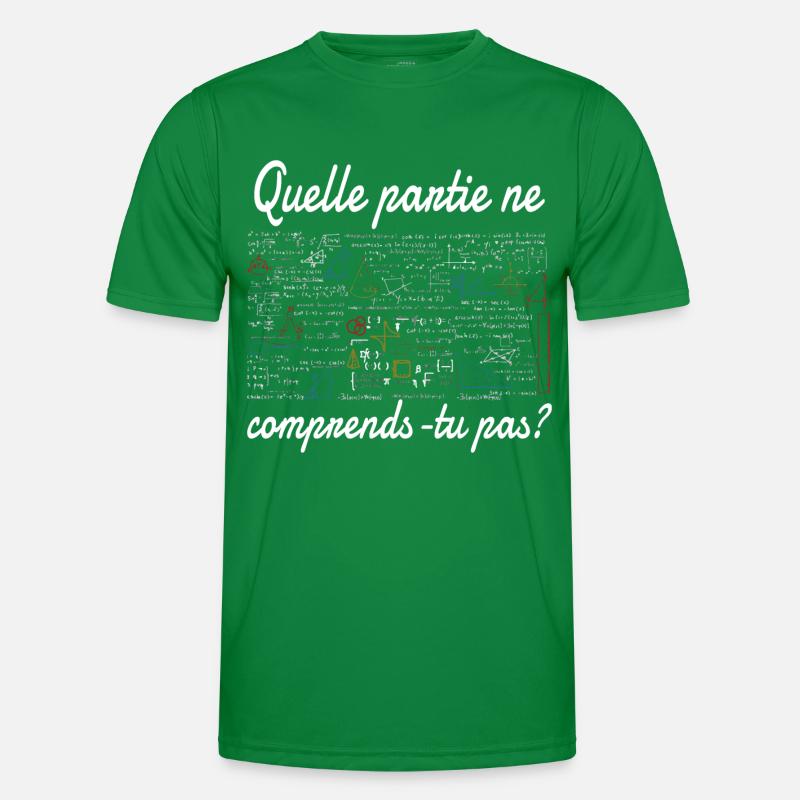 Prof de maths idée cadeau enseignant mathématique T-shirt sport Homme