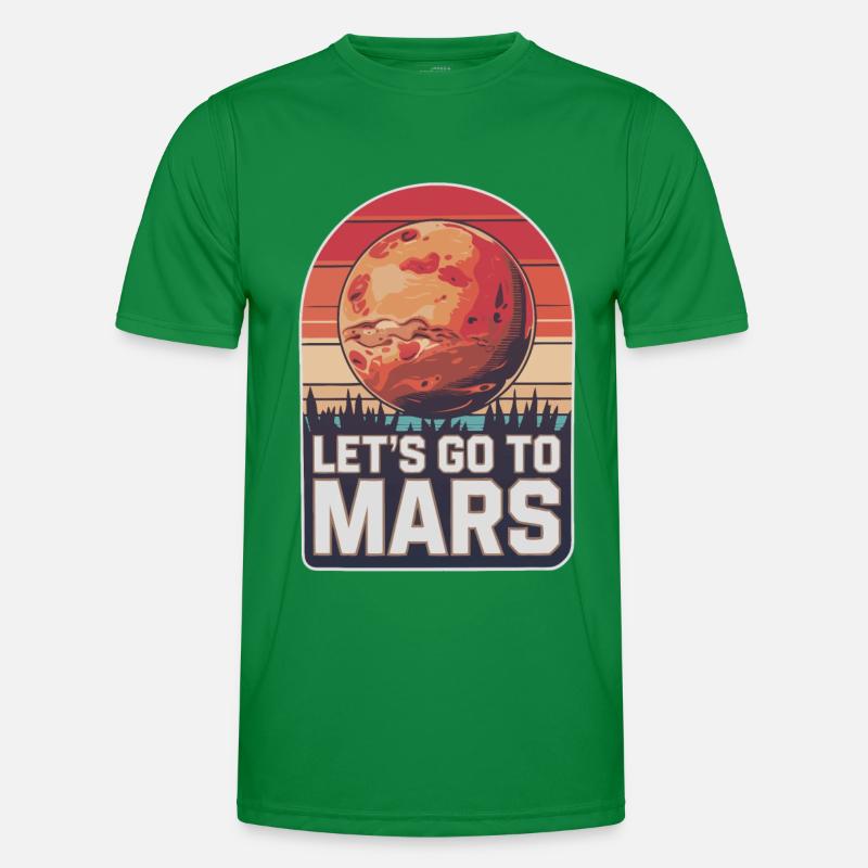 Mars Planète Planète Système Solaire T-shirt sport Homme