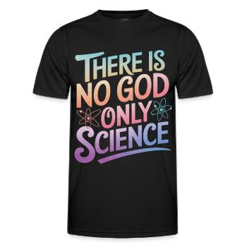 Atheismus Atheist Anti-Religion Agnostiker - Männer Funktions-T-Shirt - Schwarz - Vorne - AI Model Male 178 dark (178cm)