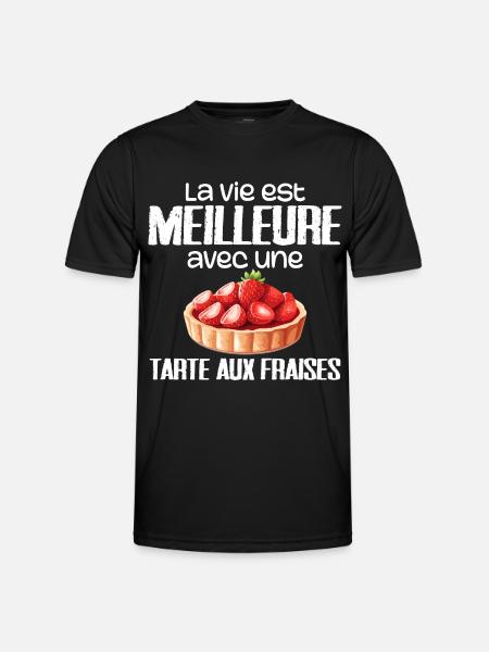 Strawberry Pie - Men's Functional T-Shirt - black