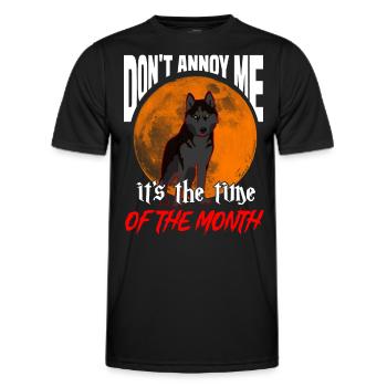 Funny Halloween Men and Women Blood Moon - Men's Functional T-Shirt - black - Front - AI Model Male 178 dark (178cm)