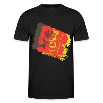 Jack Russel Terrier - Männer Funktions-T-Shirt - Schwarz - Vorne - AI Model Male 178 dark (178cm)