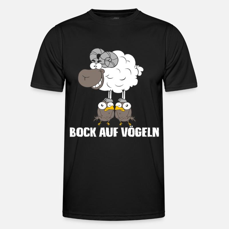 Bock auf Vögeln Männer Funktions-T-Shirt