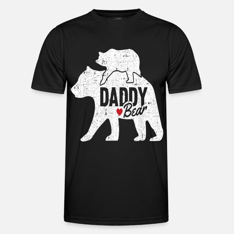 DADDY BEAR - Men's Functional T-Shirt - black