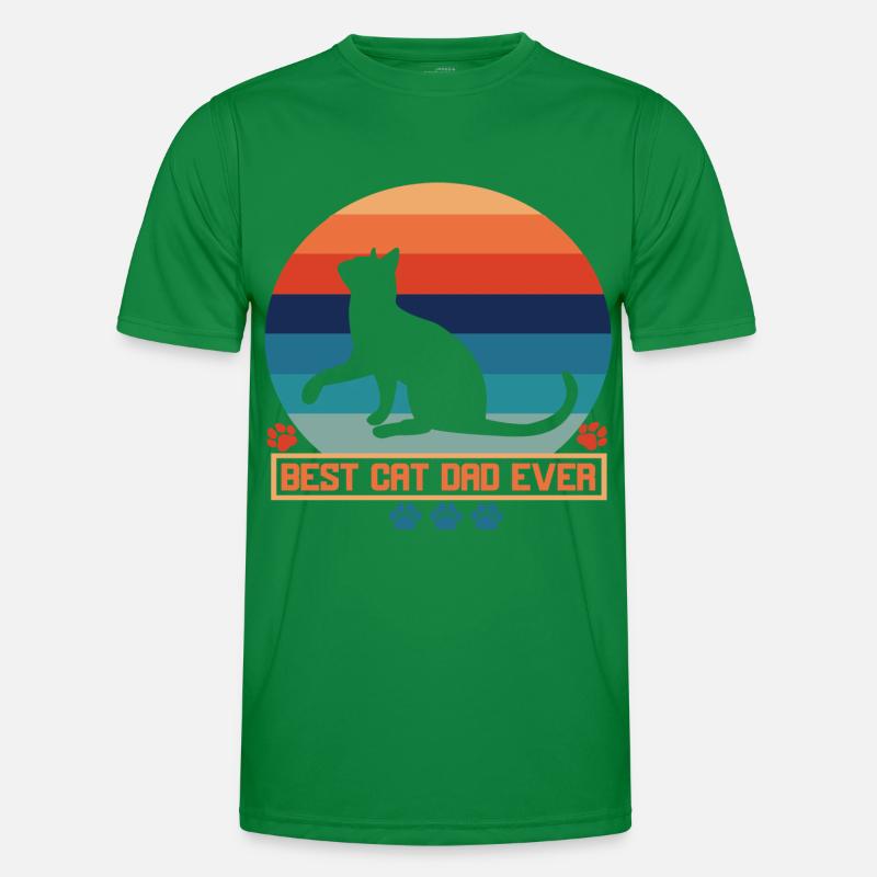 Vater der Katze Männer Funktions-T-Shirt