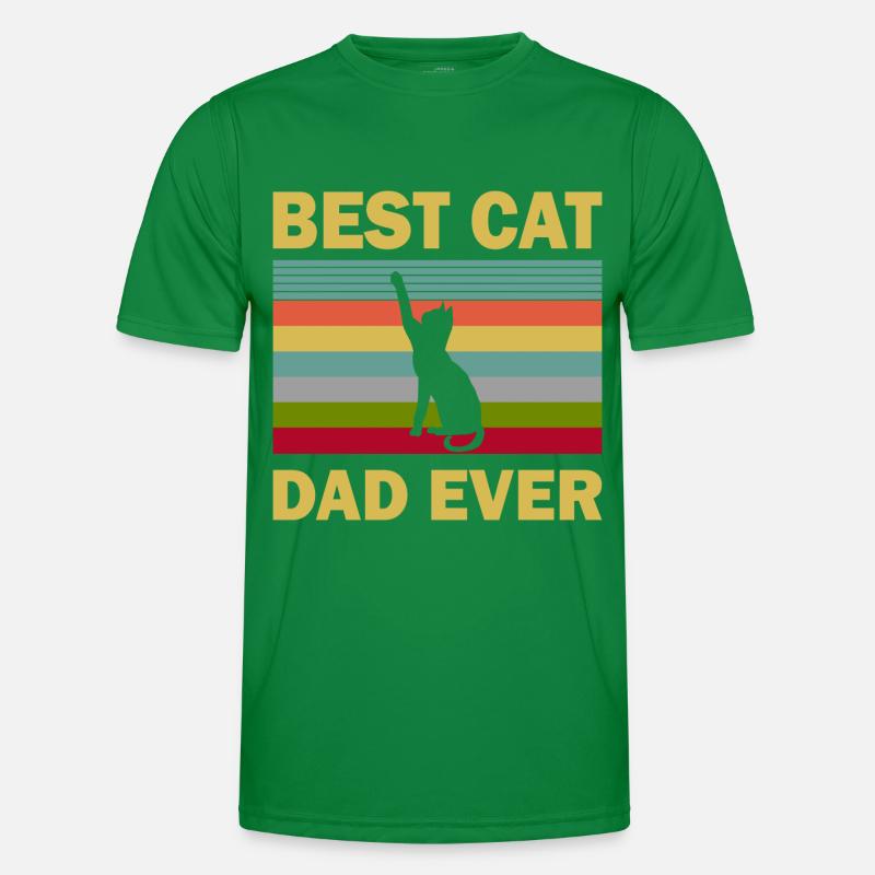 Vater der Katze Männer Funktions-T-Shirt