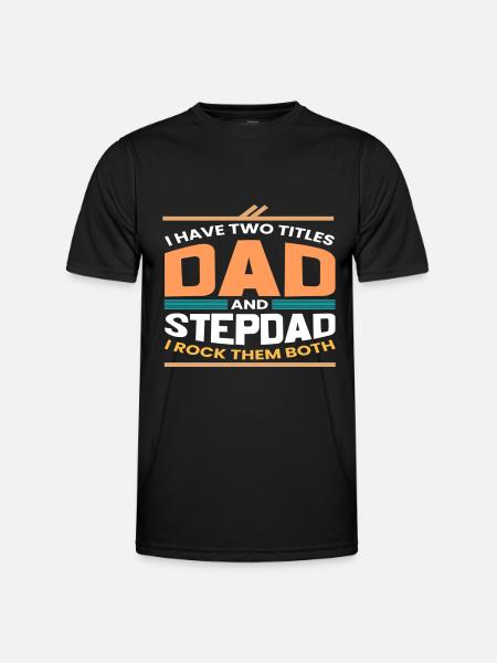 stepfather Papa - Men's Functional T-Shirt - black