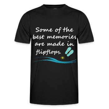Urlaub Sonne Meer - Männer Funktions-T-Shirt - Schwarz - Vorne - AI Model Male 178 dark (178cm)