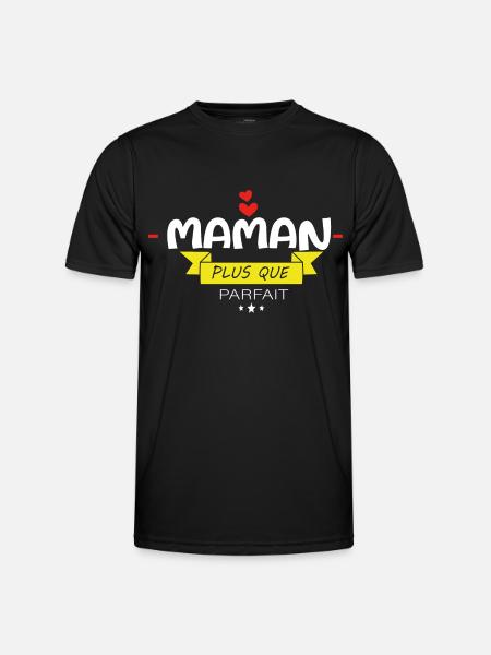 Maman Plus Que Parfaite - T-shirt sport Homme - noir