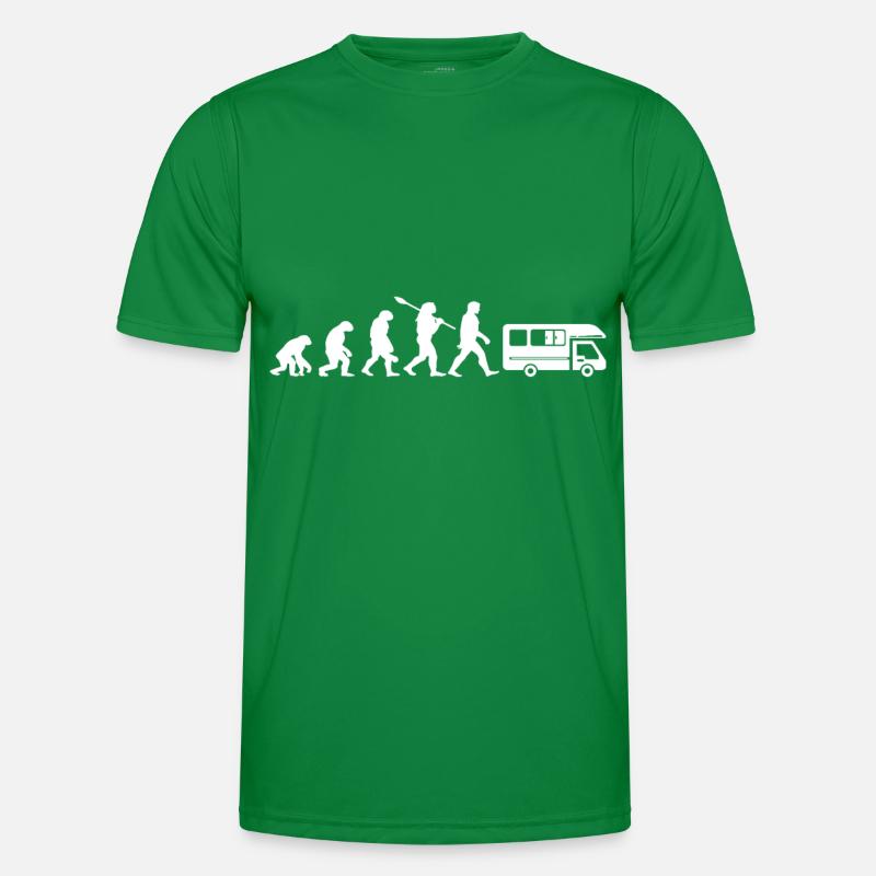 Évolution Camping Car Humour Cadeau T-shirt sport Homme