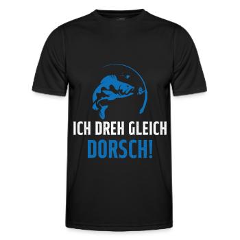 Je Suis Sur Le Point De Tourner La Morue Pêcheur - T-shirt sport Homme - noir - Devant - AI Model Male 178 dark (178cm)