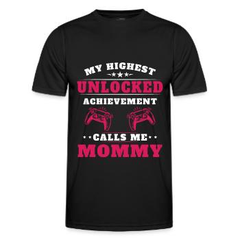 My highest accomplishment calls me grandma - Men's Functional T-Shirt - black - Front - AI Model Male 178 dark (178cm)