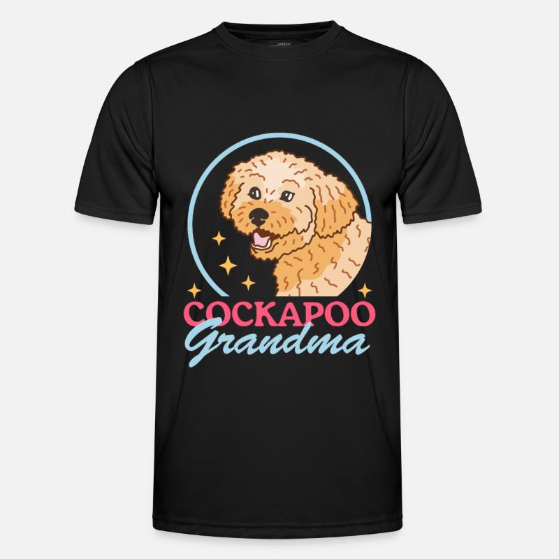 Cockapoo Grandma Hunde Hundebesitzer Geschenk - Männer Funktions-T-Shirt - Schwarz