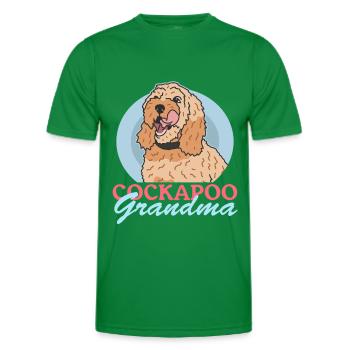 Cockapoo Grandma Hundebesitzer Hunde Geschenk - Männer Funktions-T-Shirt - Kelly Green - Vorne - AI Model Male 178 dark (178cm)