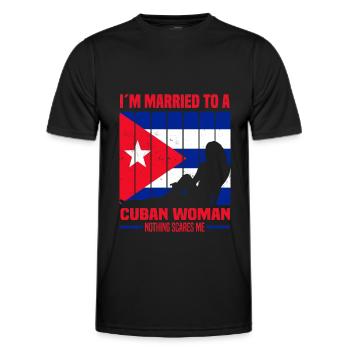 Cuba - T-shirt sport Homme - noir - Devant - AI Model Male 178 dark (178cm)