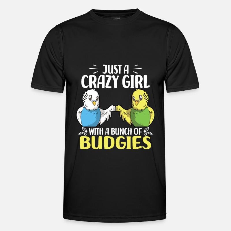 Budgerigar - Men's Functional T-Shirt - black
