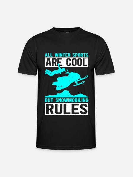 Snowmobile Snowmobile Gift - Men's Functional T-Shirt - black
