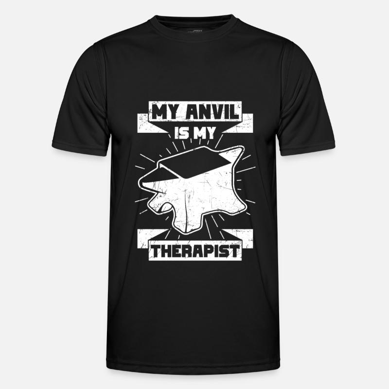 Handwerker Sprüche - Männer Funktions-T-Shirt - Schwarz