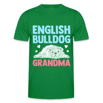 Deutsch Bulldog Grandma Dog Owner Cadeau - T-shirt sport Homme - vert - Devant - AI Model Male 178 dark (178cm)