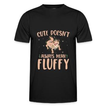 Gecko - Männer Funktions-T-Shirt - Schwarz - Vorne - AI Model Male 178 dark (178cm)