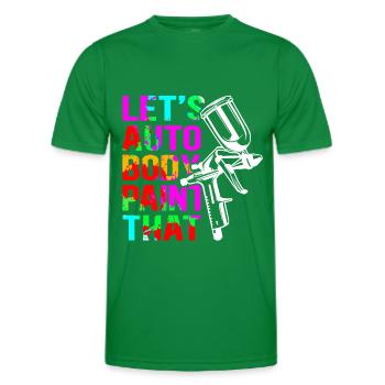 Lackierer Airbrush Fahrzeuglackierer Geschenk - Männer Funktions-T-Shirt - Kelly Green - Vorne - AI Model Male 178 dark (178cm)