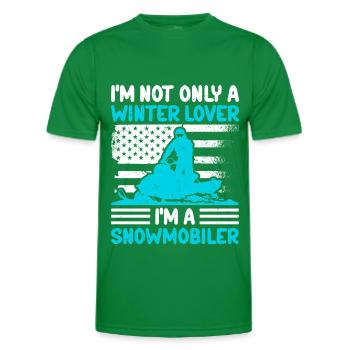 Schneemobil Schneemobilfahrer Snowmobile Geschenk - Männer Funktions-T-Shirt - Kelly Green - Vorne - AI Model Male 178 dark (178cm)
