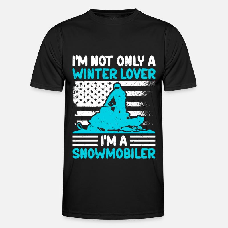 Snowmobile Snowmobiler Snowmobile Gift - Men's Functional T-Shirt - black