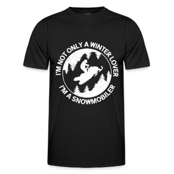 Motoneige Motoneige Cadeau motoneige - T-shirt sport Homme - noir - Devant - AI Model Male 178 dark (178cm)