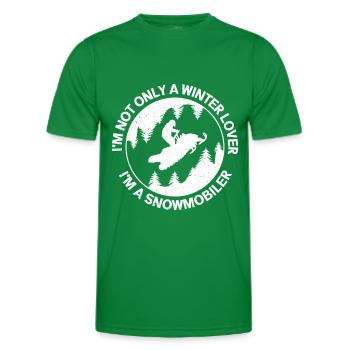 Schneemobil Snowmobile Schneemobilfahrer Geschenk - Männer Funktions-T-Shirt - Kelly Green - Vorne - AI Model Male 178 dark (178cm)
