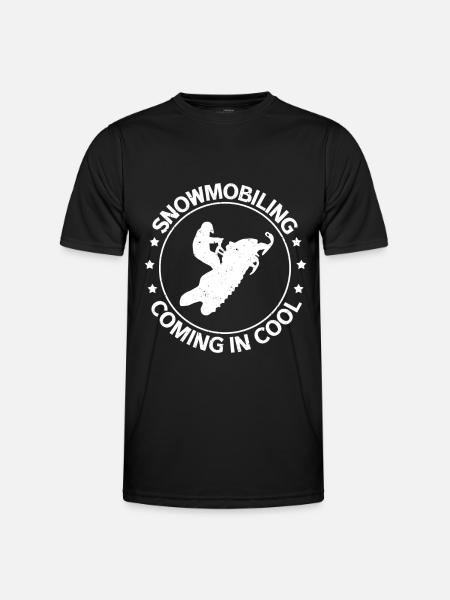 Snowmobile Snowmobiler Snowmobile Gift - Men's Functional T-Shirt - black