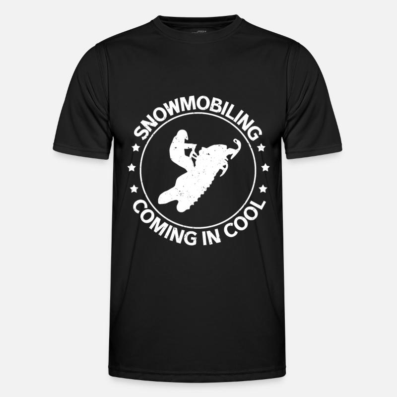 Snowmobile Snowmobiler Snowmobile Gift - Men's Functional T-Shirt - black