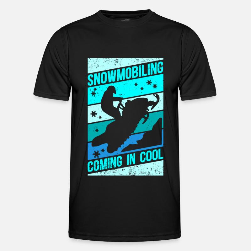 Schneemobil Snowmobile Schneemobilfahrer Geschenk Männer Funktions-T-Shirt