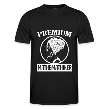 Mathematik - Männer Funktions-T-Shirt - Schwarz - Vorne - AI Model Male 178 dark (178cm)