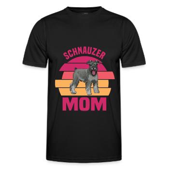 Schnauzer - Männer Funktions-T-Shirt - Schwarz - Vorne - AI Model Male 178 dark (178cm)