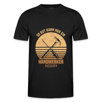 Artisan - T-shirt sport Homme - noir - Devant - AI Model Male 178 dark (178cm)