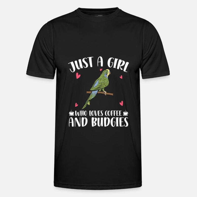 Budgerigar lover | Budgerigars Gifts - Men's Functional T-Shirt - black
