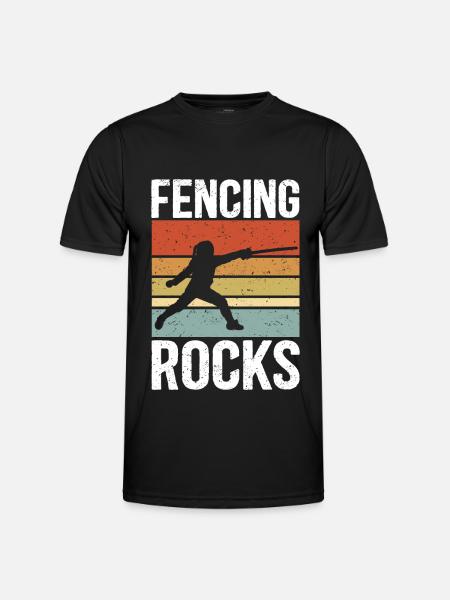 Fencing Fencing Fencing Fencing Gift - Men's Functional T-Shirt - black
