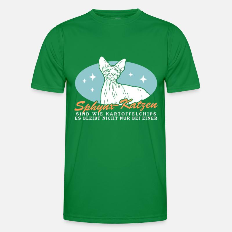 Sphynx Katze Katzenhalter Katzenbesitzer Geschenk Männer Funktions-T-Shirt