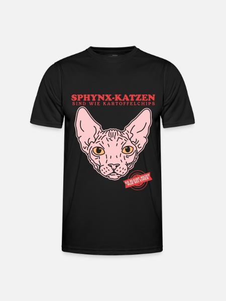 Sphynx Cat Cat Dueño Regalo de Gato - Camiseta funcional para hombres - negro