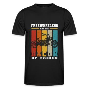 Roue libre - T-shirt sport Homme - noir - Devant - AI Model Male 178 dark (178cm)