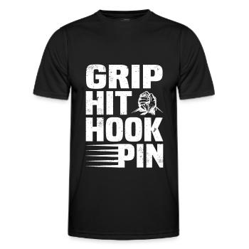Arm Wrestler - Männer Funktions-T-Shirt - Schwarz - Vorne - AI Model Male 178 dark (178cm)
